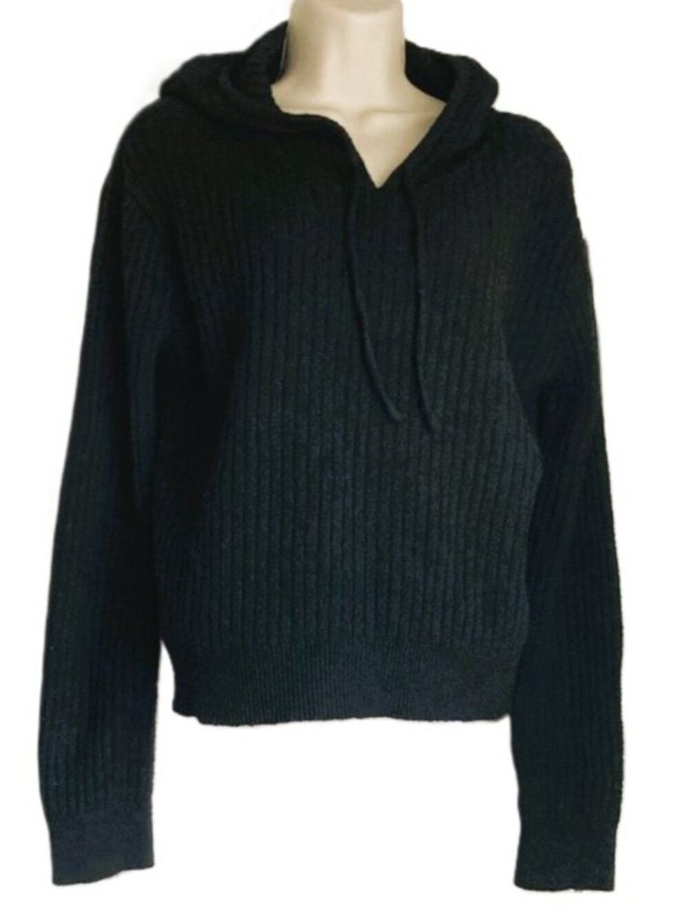 NO BOUNDARIES Thick Cozy Ribbed Pullover Hoodie Junior’s Large